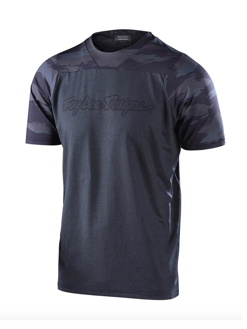 Troy Lee Designs Polera Skyline SS Jersey; Signature Camo Negro - Rideshop