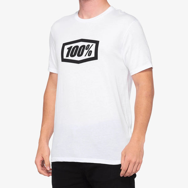 100% Polera Icon Short Sleeve White-Rideshop
