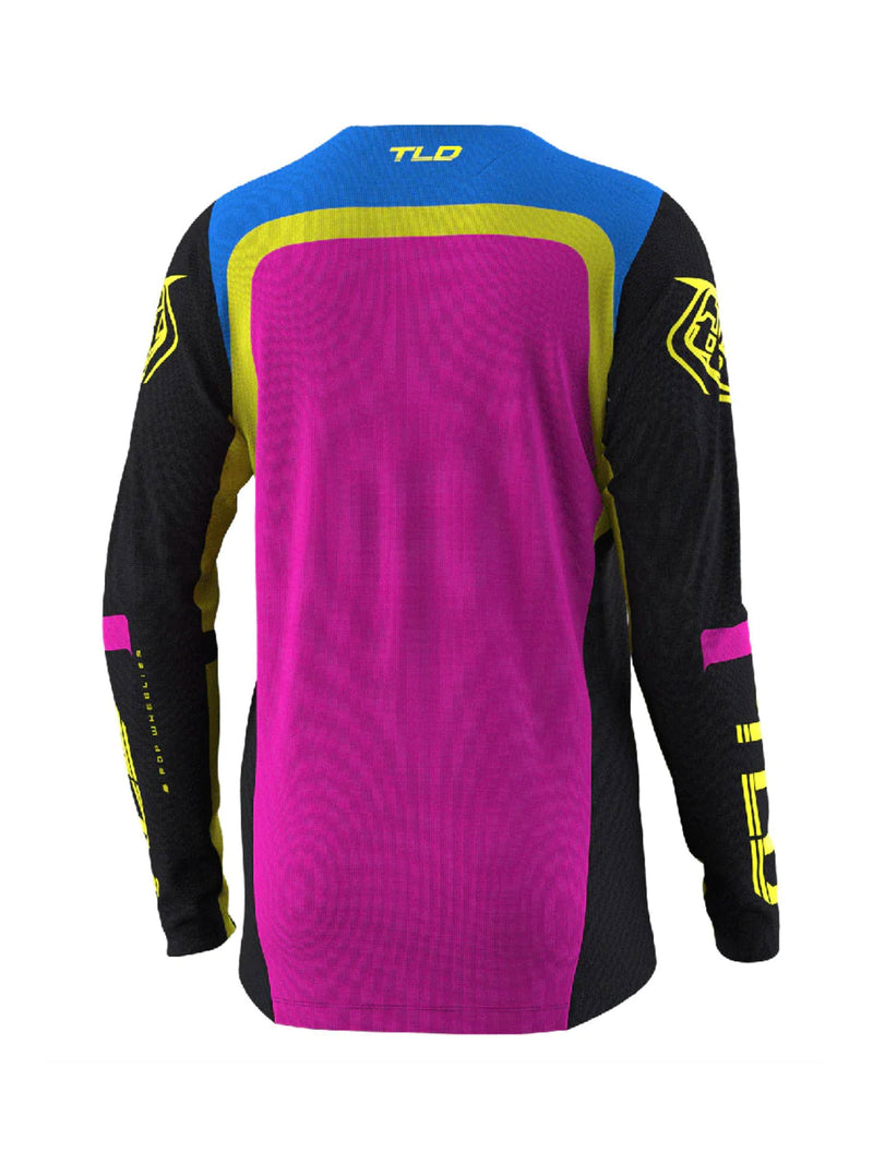 Troy Lee Designs Polera Sprint Fractura Negro / Amarillo - Rideshop