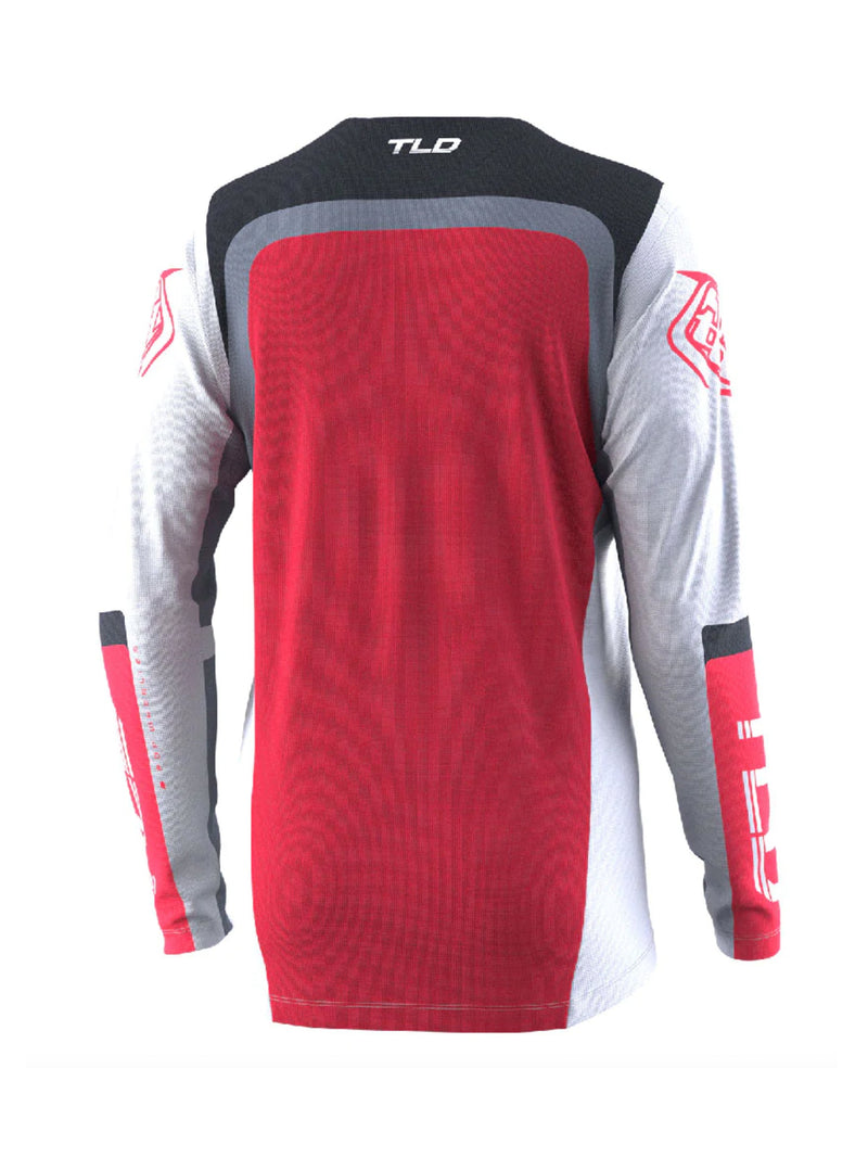 Troy Lee Designs Polera Sprint Fractura Gris / Rojo - Rideshop