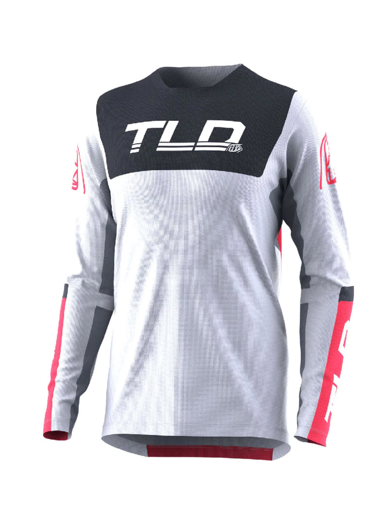 Troy Lee Designs Polera Sprint Fractura Gris / Rojo - Rideshop