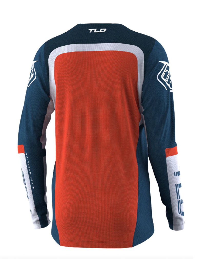 Troy Lee Designs Polera Sprint Fractura Azul / Naranjo - Rideshop