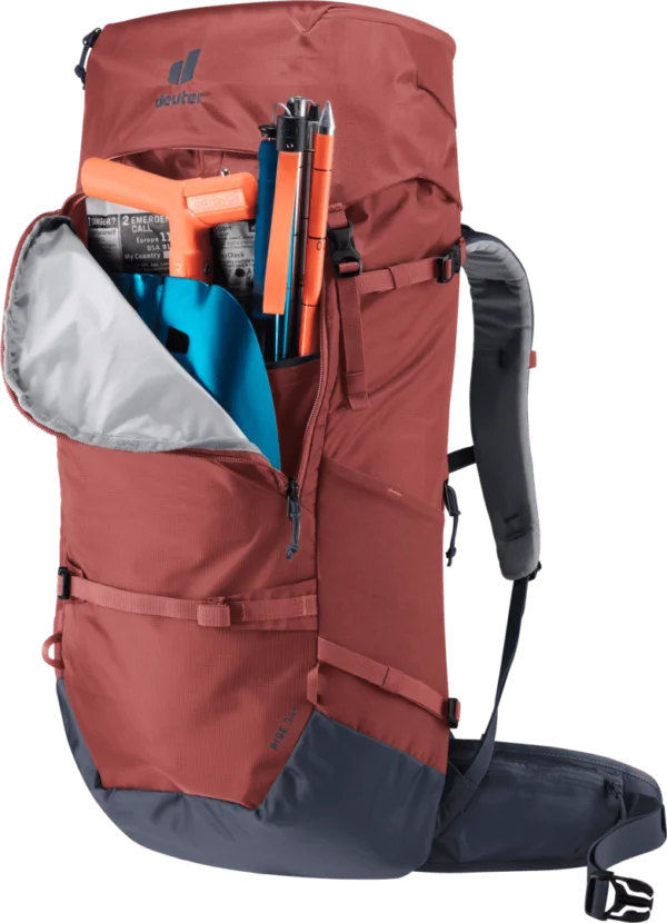 Deuter Mochila Rise 34+ Redwood-Ink - Rideshop