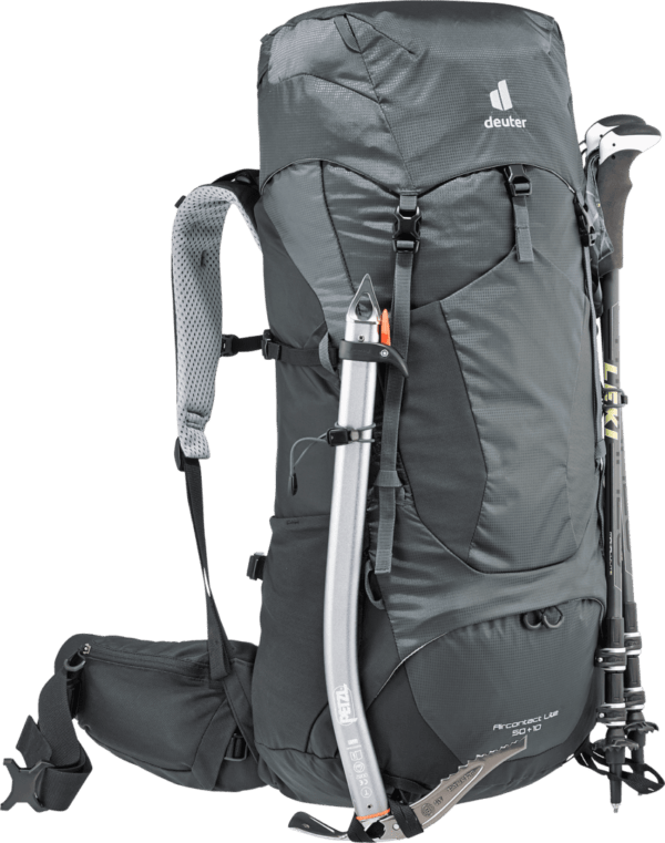 Deuter Mochila Aircontact Lite 50 + 10 Graphite-Black - Rideshop