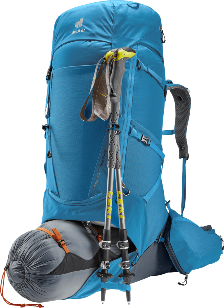 Deuter Mochila Aircontact Core 60 + 10 Reef-Ink - Rideshop