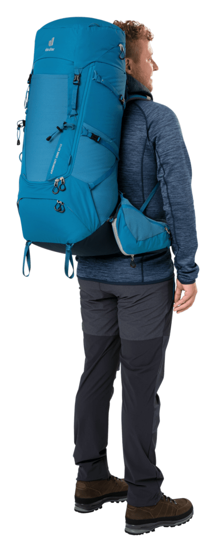 Deuter Mochila Aircontact Core 60 + 10 Reef-Ink - Rideshop