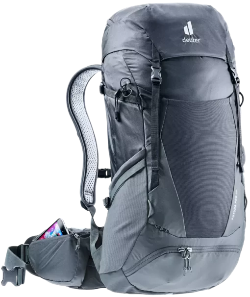 Deuter Mochila Futura Pro 36 Black-Graphite - Rideshop