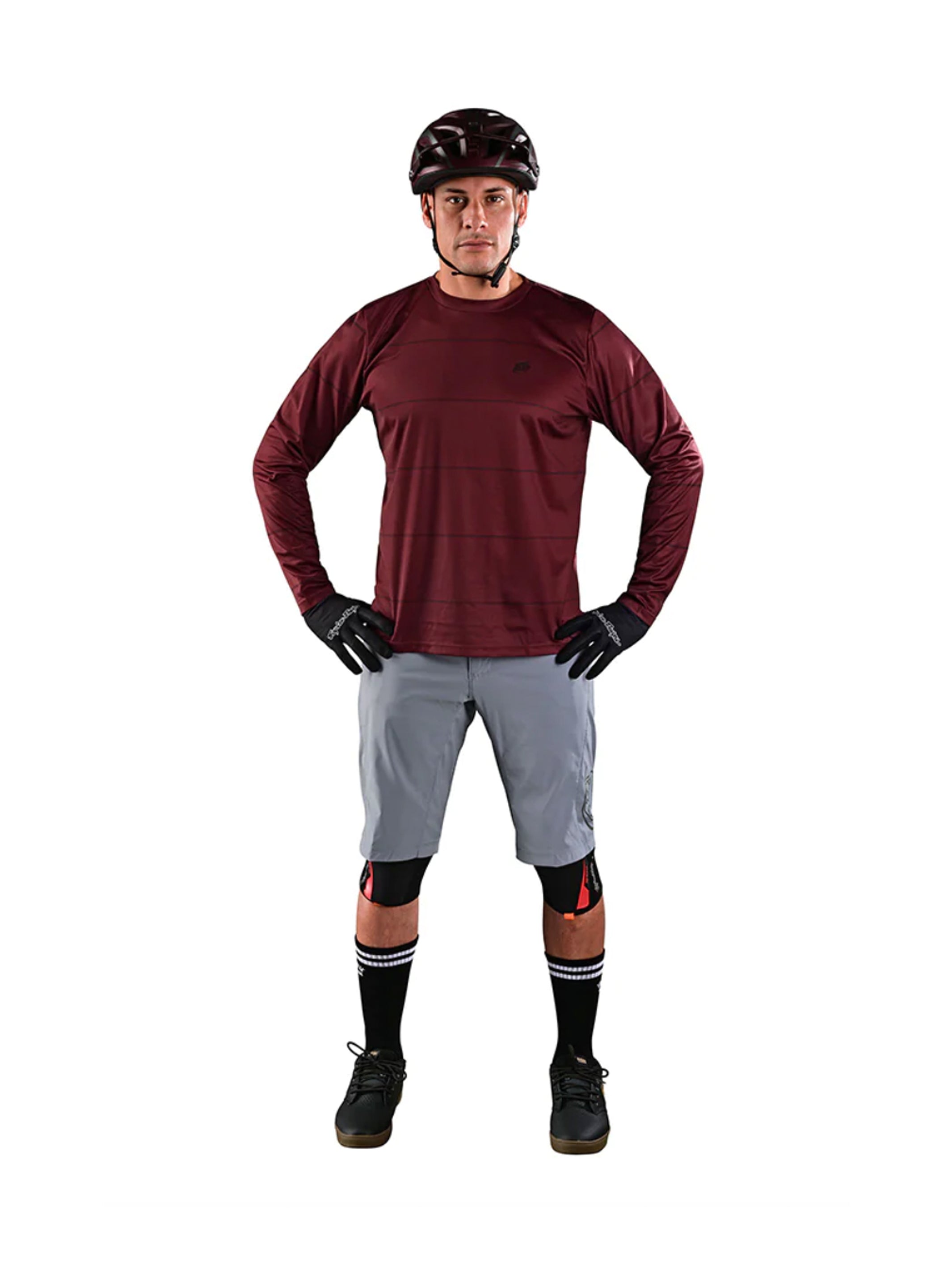 Troy Lee Designs Polera De Bicicleta Flowline LS Revert Burdeo - Rideshop