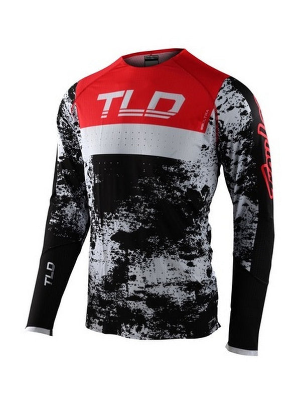 Troy Lee Designs Polera SE Ultra Grime Negro Rojo - Rideshop