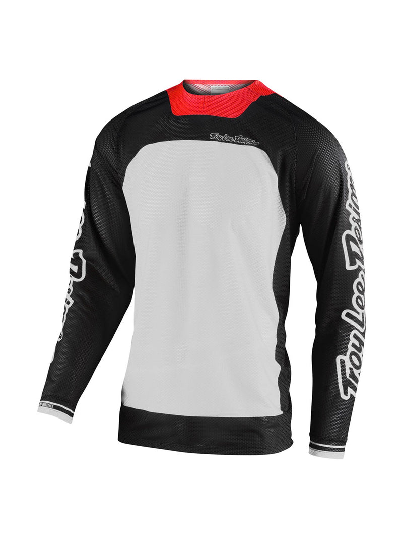 Troy Lee Designs Polera SE Pro Air Boldor Negra Blanca - Rideshop