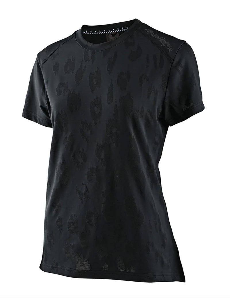 Troy Lee Designs Polera De Mujer Lilium SS Jacquard Negra - Rideshop