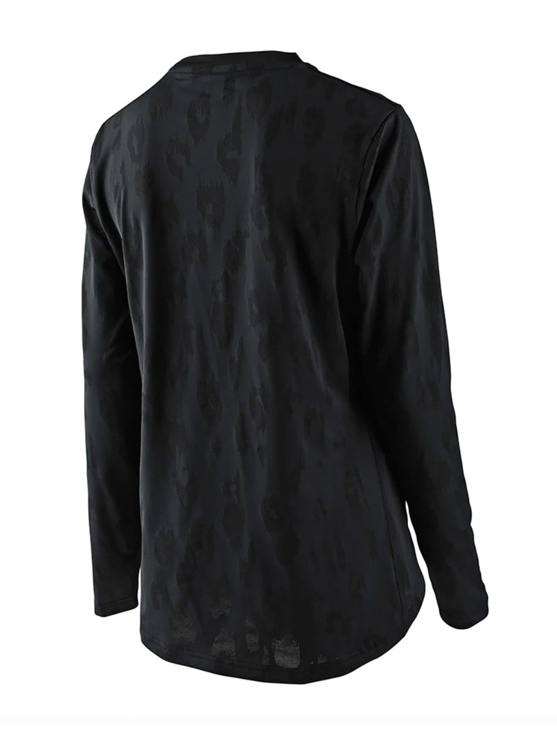 Troy Lee Designs Polera De Mujer Lilium LS Jacquard Negra - Rideshop