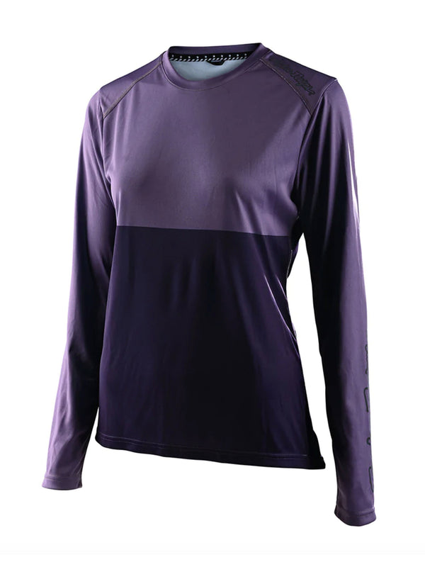 Troy Lee Designs Polera De Mujer Lilium LS Block Lila / Morado - Rideshop