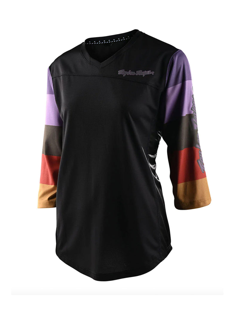 Troy Lee Designs Polera Mischief Para Mujer Rugby Negra - Rideshop