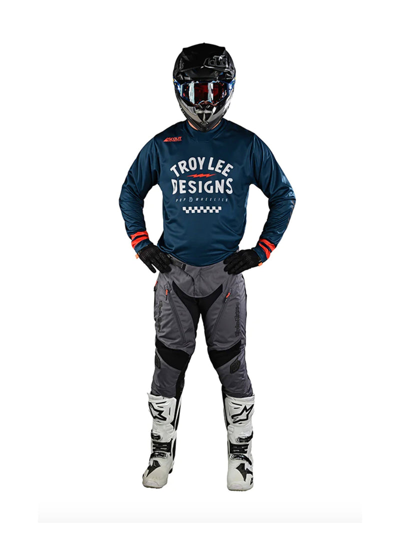 Troy Lee Designs Polera de Moto Scout Gp Ride On Azul - Rideshop