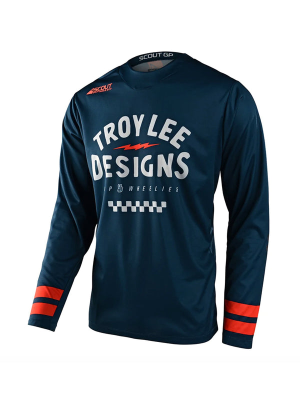 Troy Lee Designs Polera de Moto Scout Gp Ride On Azul - Rideshop