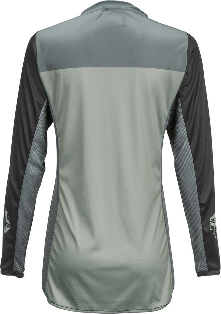 Polera de Mujer Lite Negro/Gris Fly Racing - Rideshop