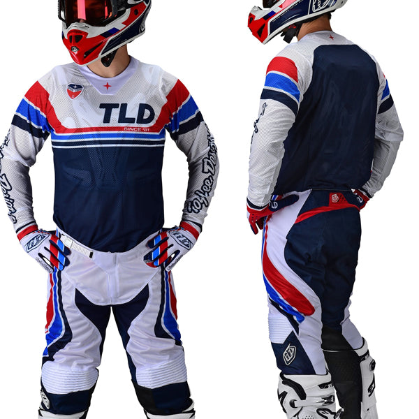 Traje de Moto Se Air Seca White / Dark Navy Troy Lee Designs - Rideshop