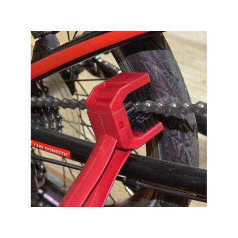 Cepillo Limpiador de Cadena Rojo - Rideshop