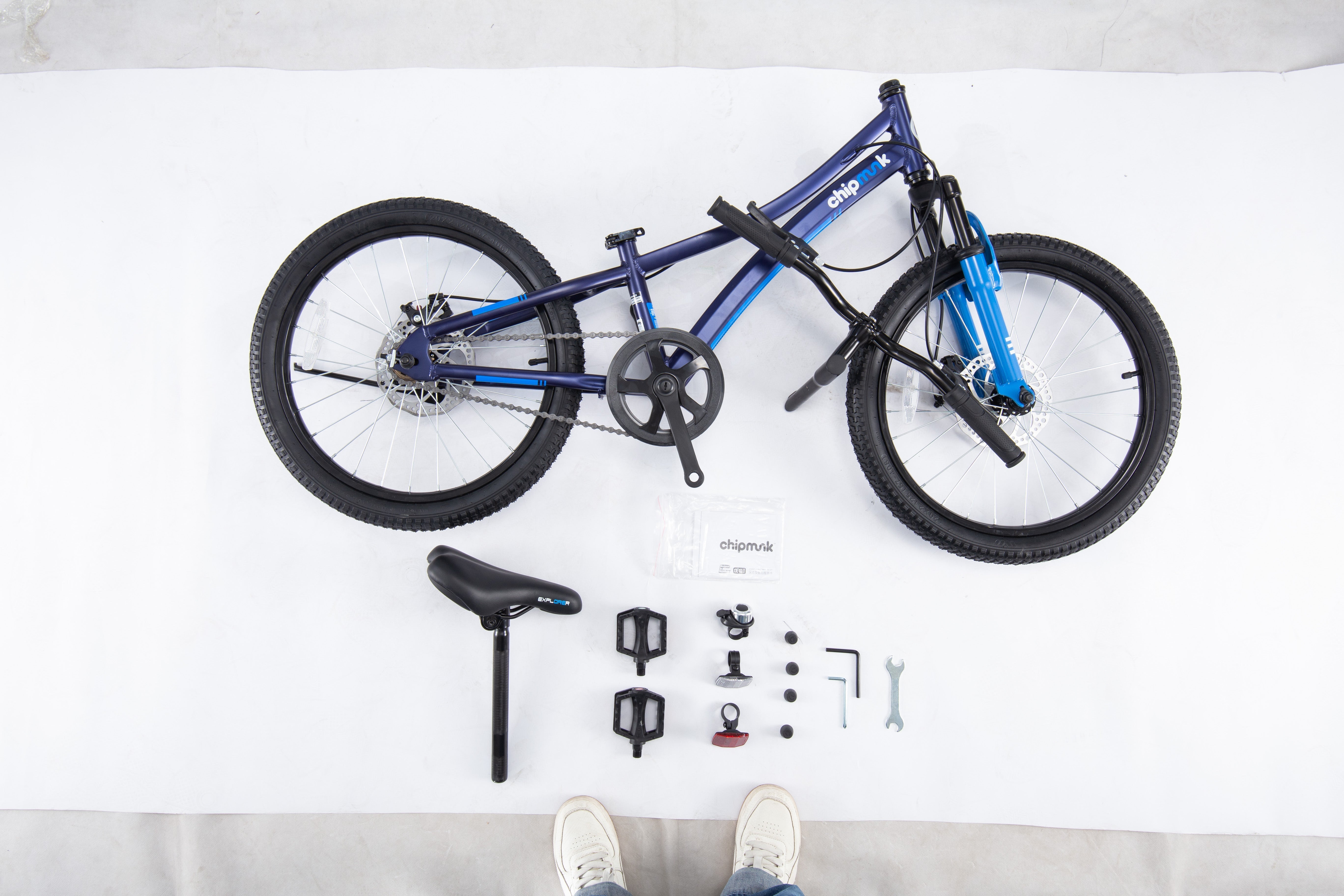 Bicicleta Chipmunk Niño 20 Explorer Disc Azul Royal Baby - Rideshop