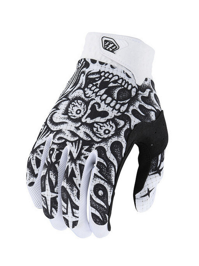 Troy Lee Designs Guantes Air Skull Demon Blanco Negro - Rideshop