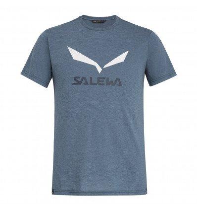 Polera Solidlogo Dry Hombre Pale Frog Melange Salewa - Rideshop