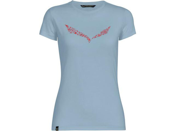 Polera Solid Dry Mujer Blue Fog Melange Salewa - Rideshop