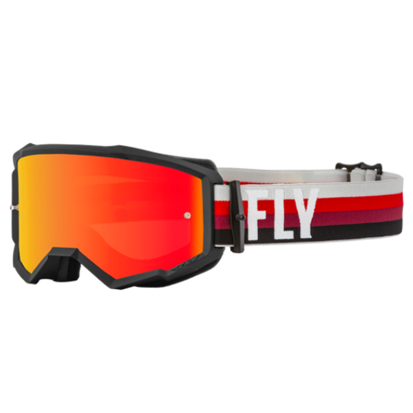 Fly Racing Antiparras Zone Black/Red W/ Red Mirror/Amber Lens - Rideshop