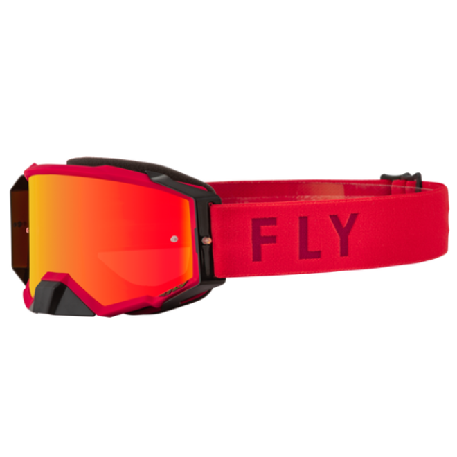 Fly Racing Antiparras Zone Pro Red W/ Red Mirror/Amber Lens - Rideshop