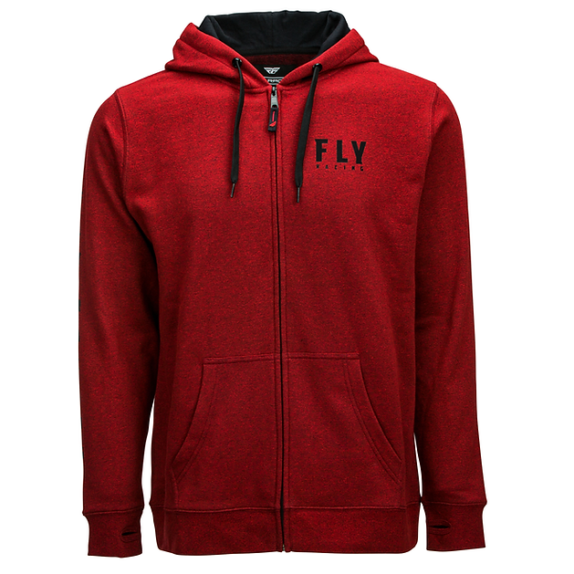 Fly Racing Poleron Fly Logo Zip Up Red - Rideshop