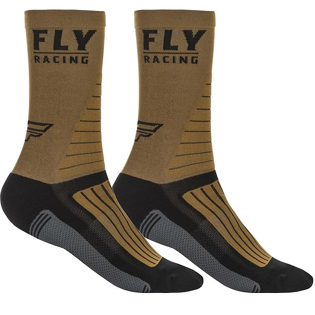 Fly Racing Calcetines Fly Factory Rider Khaki/Black/Grey Sm/Md - Rideshop
