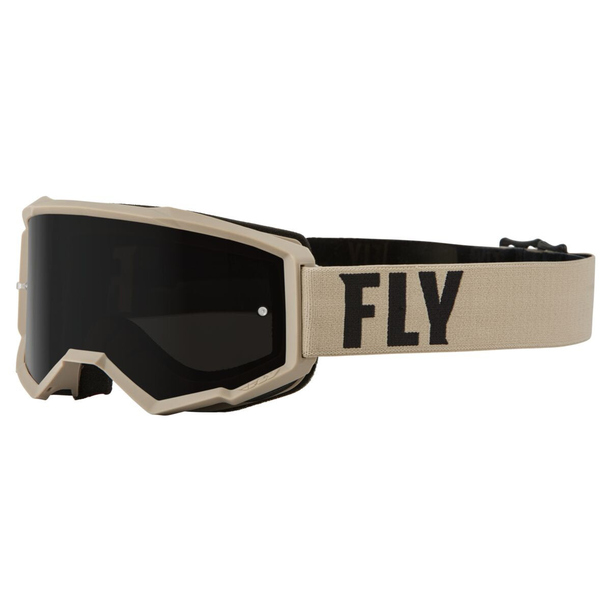 Fly Racing Antiparras Focus Sand Khaki/Brown Dark Smoke Lens - Rideshop
