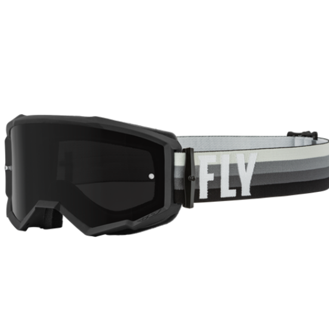 Fly Racing Antiparras Zone Black/Grey W/ Dark Smoke Lens - Rideshop