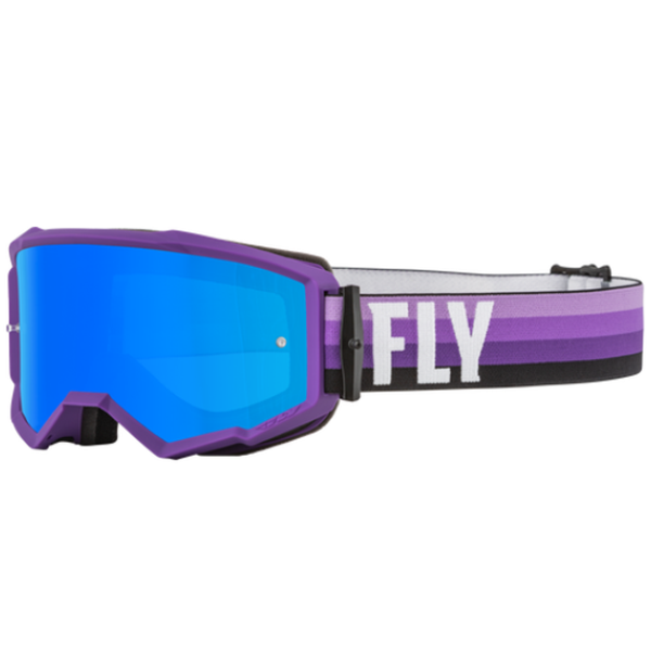 Fly Racing Antiparras Zone Purple/Black W/ Sky Blue Mirror/Smoke Lens - Rideshop