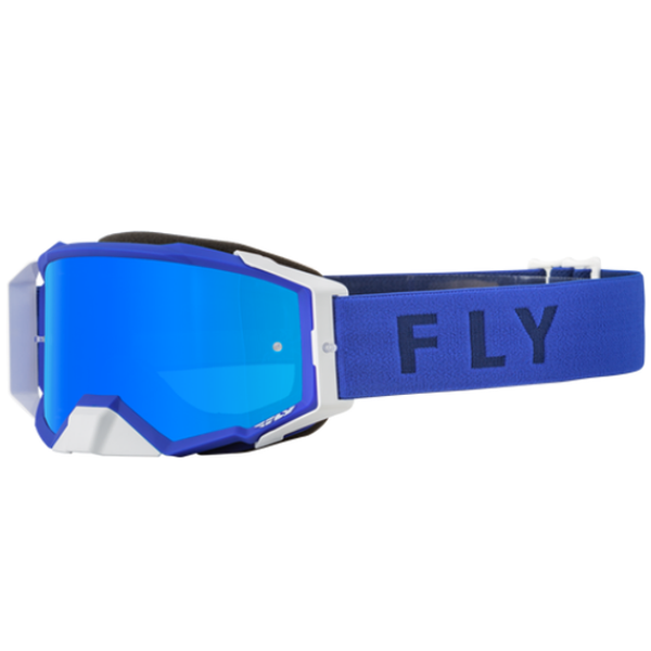 Fly Racing Antiparras Zone Pro Blue W/ Sky Blue Mirror/Smoke Lens - Rideshop