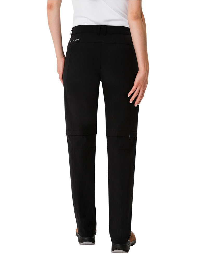 Vaude Pantalon Farley Stretch ZO Mujer – Negro - Rideshop