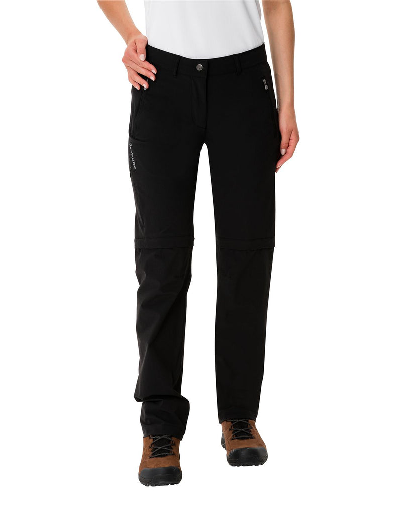 Vaude Pantalon Farley Stretch ZO Mujer – Negro - Rideshop