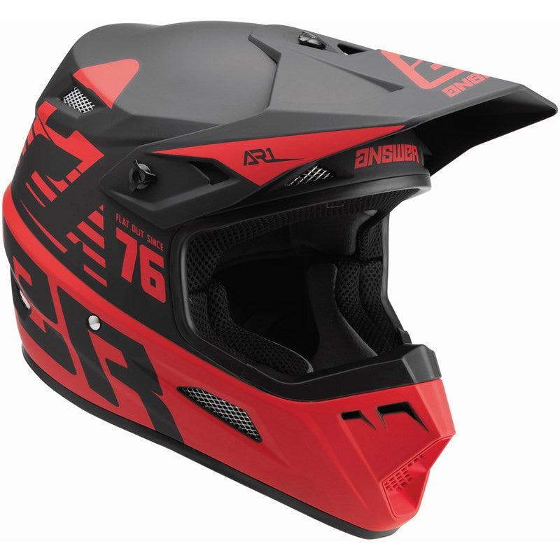 Casco Niño AR1 Bold Black/Red Answer - Rideshop