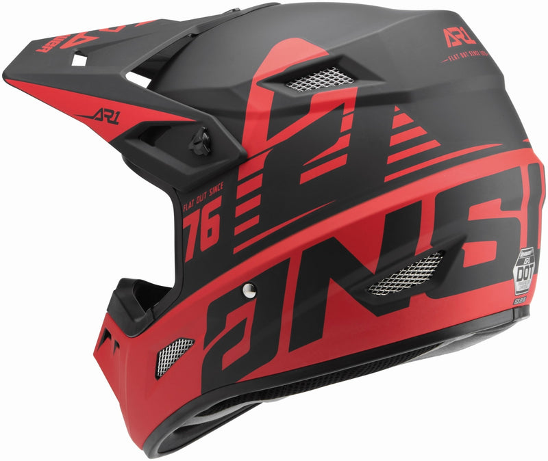 Casco Niño AR1 Bold Black/Red Answer - Rideshop