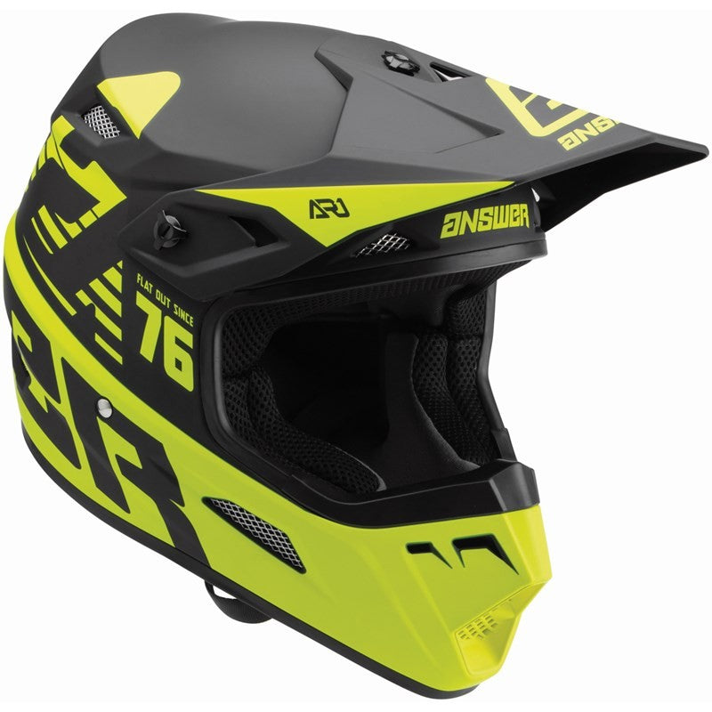 Casco Niño AR1 Bold Hyper Acid/Black Answer - Rideshop