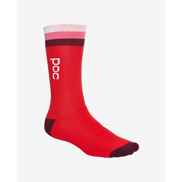 Poc Essential Mid Length Sock Red - Rideshop