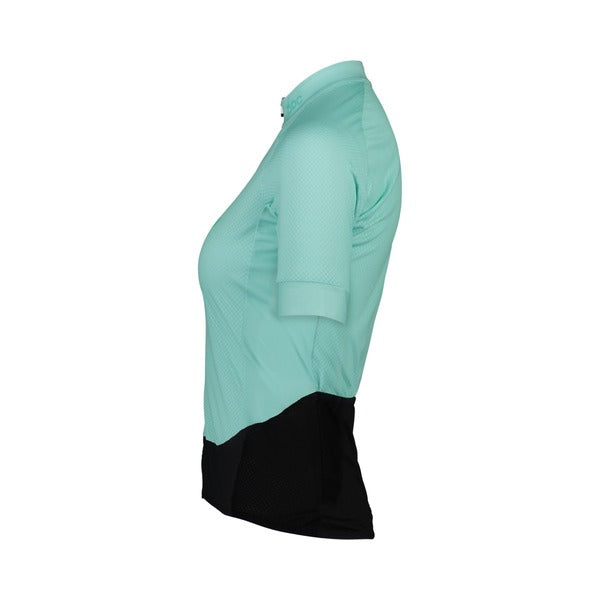 Poc Tricota Mujer Essential Road Logo Jersey Fluorite Green - Rideshop