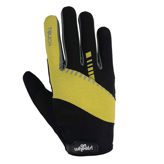 On Wheels Guante Largo Touch Amarillo/Negro - Rideshop