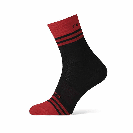 Funstep Calcetines Essentials Negro/Rojo - Rideshop