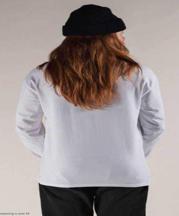 Title Polera manga larga – Blanca - Rideshop