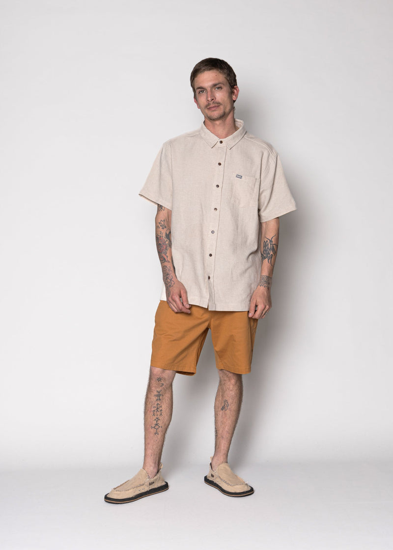 Kaya Unite Chino Short Solid Lt Brown - Rideshop