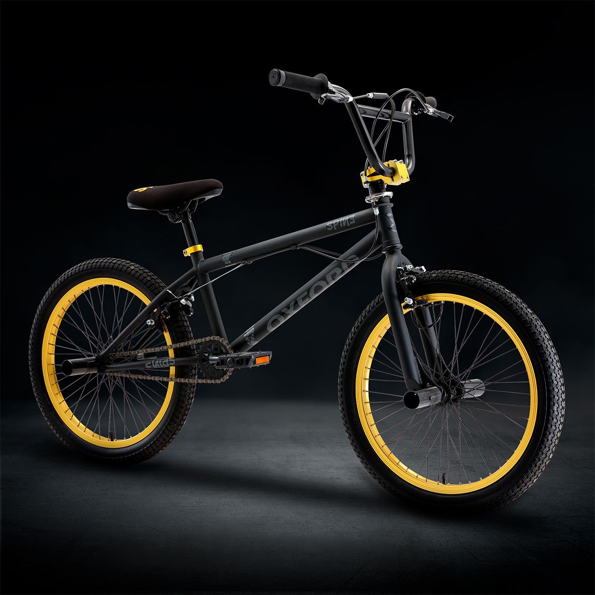 Oxford Bicicleta Infantil Spine Aro 20 Negro/Amarillo - Rideshop