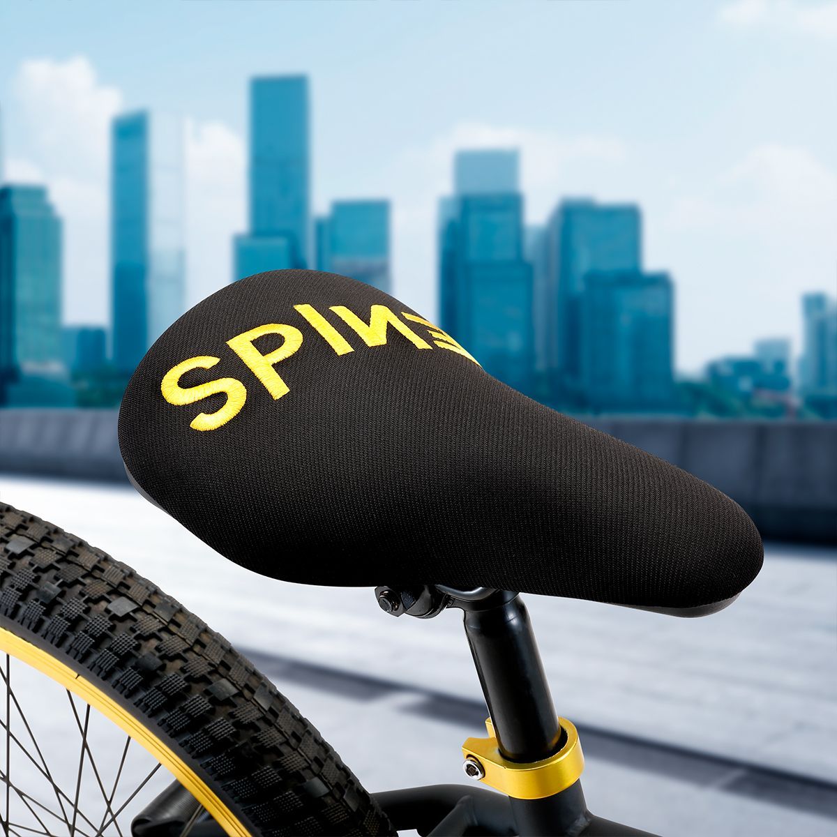 Oxford Bicicleta Infantil Spine Aro 20 Negro/Amarillo - Rideshop