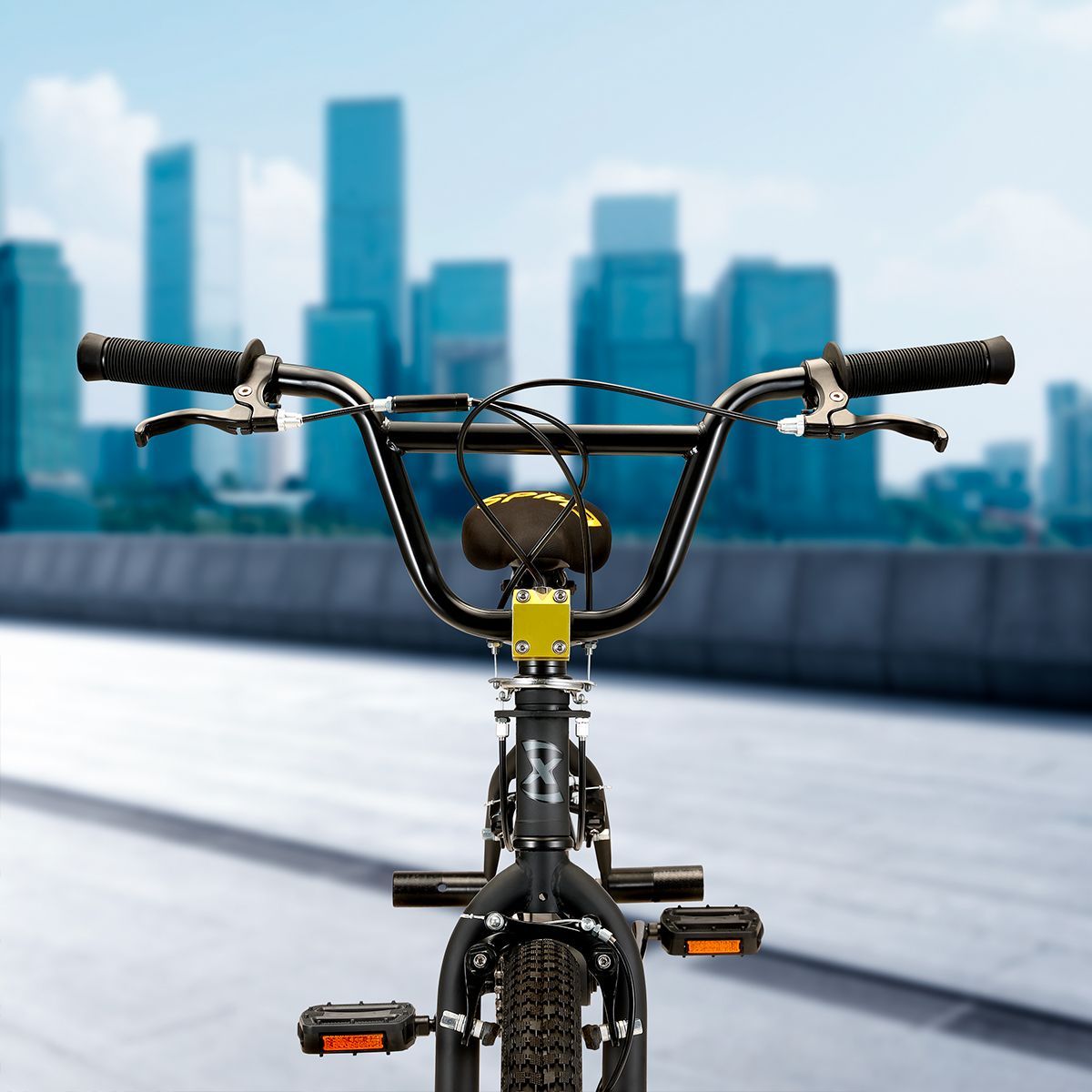 Oxford Bicicleta Infantil Spine Aro 20 Negro/Amarillo