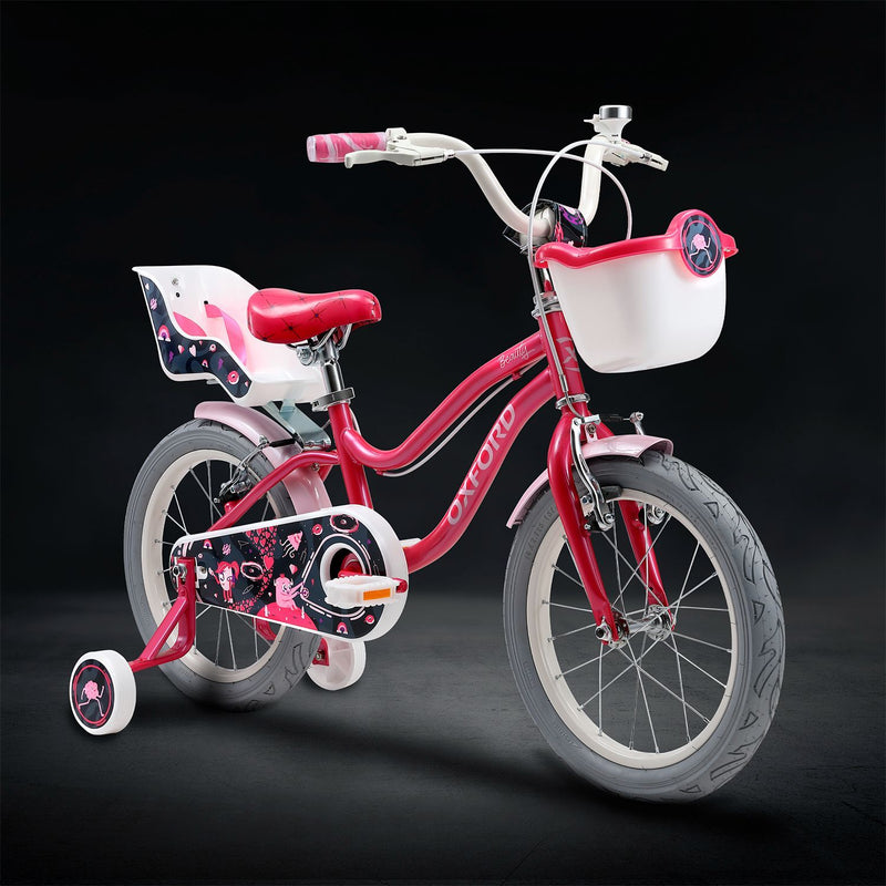 Oxford Bicicleta Infantil Beauty Aro 16 Fucsia/Negro-Rideshop